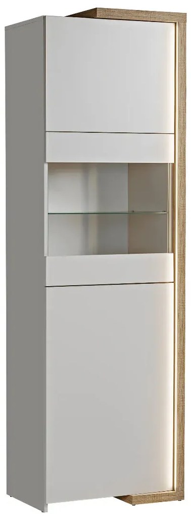 Witryna wysoka DASAR dąb artisan/kaszmir FURNIVAL
