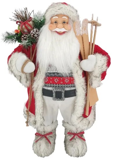 Figurka świąteczna Mikołaj Czerwono-biały 80cm