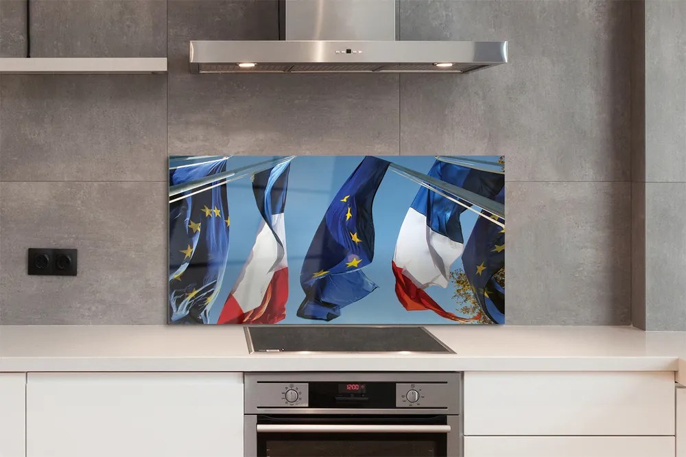 Panel szklany do Kuchni Międzynarodowe Flagi Świata