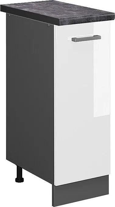 Szafka apteczna biały wysoki połysk 30x60x81.6 r-line