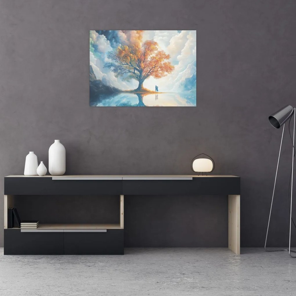 Obraz – Drzewo życia i miłości (70x50 cm)