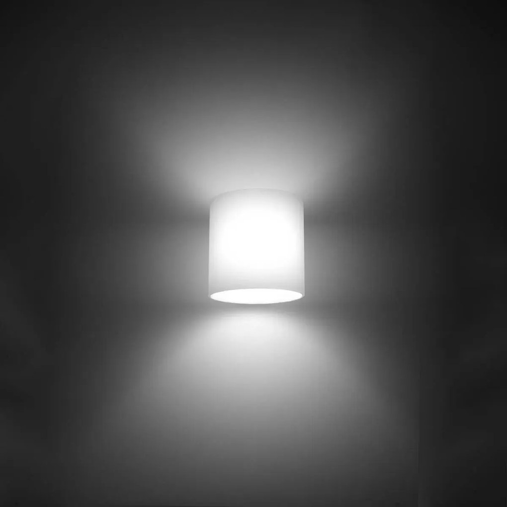 Kinkiet VICI szklany biały SOLLUX LIGHTING