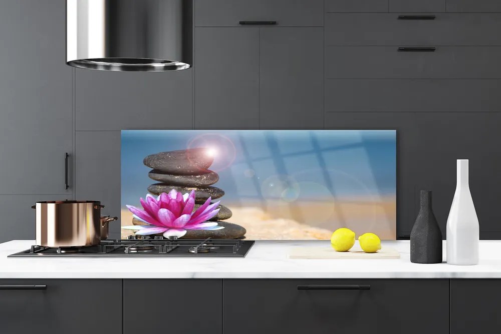 Szkło Ozdobne do Kuchni Lilia Wodna na Jeziorze