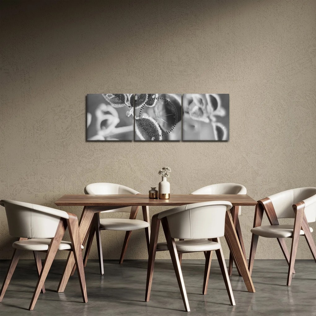 Obraz - Przyroda jesienią (z zegarem) (90x30 cm)