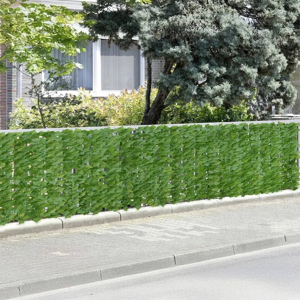 Zielona plastikowa osłona balkonowa 300x100 cm Ivy – Maximex
