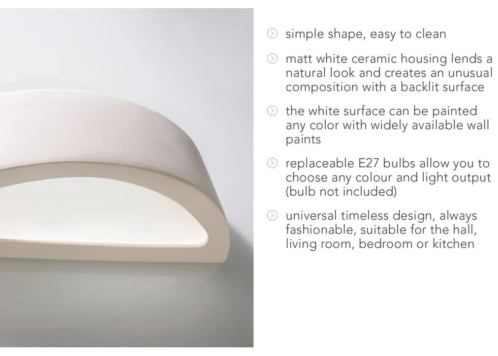Kinkiet ceramiczny Nice Lamps Orion
