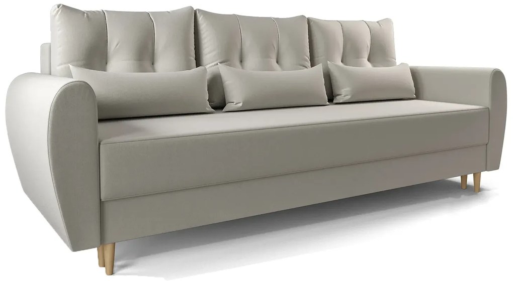 Beżowa sofa rozkładana - Sinsiew 3X