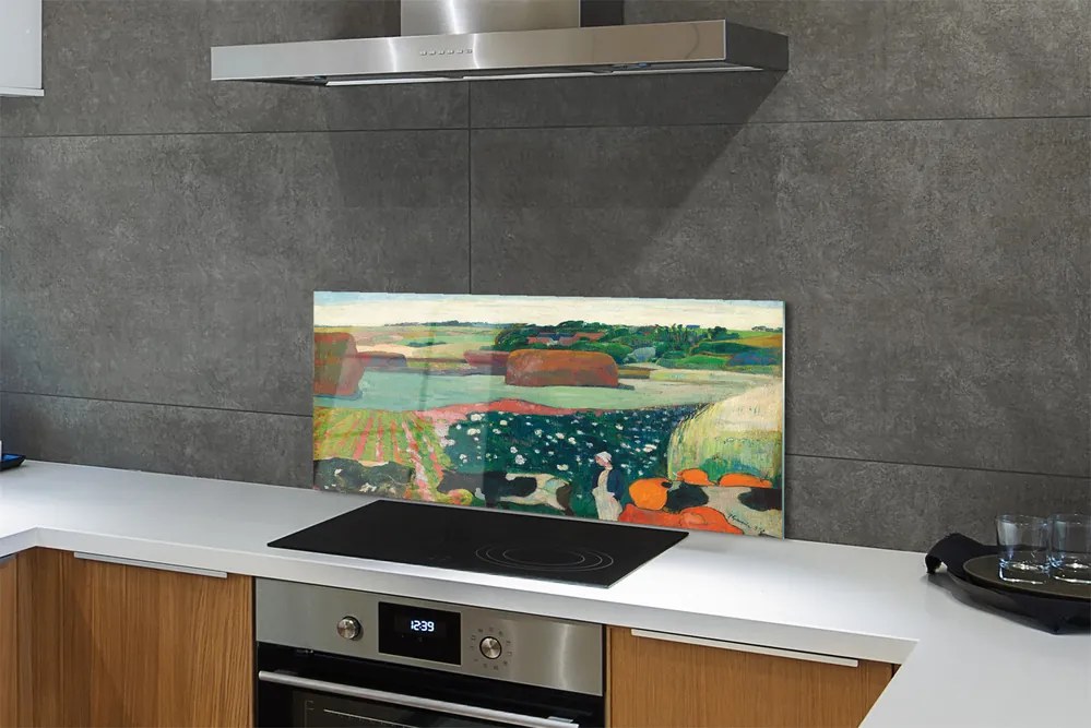 Panel nad Blat Kuchenny Stogi Siana w Bretanii - Gauguin