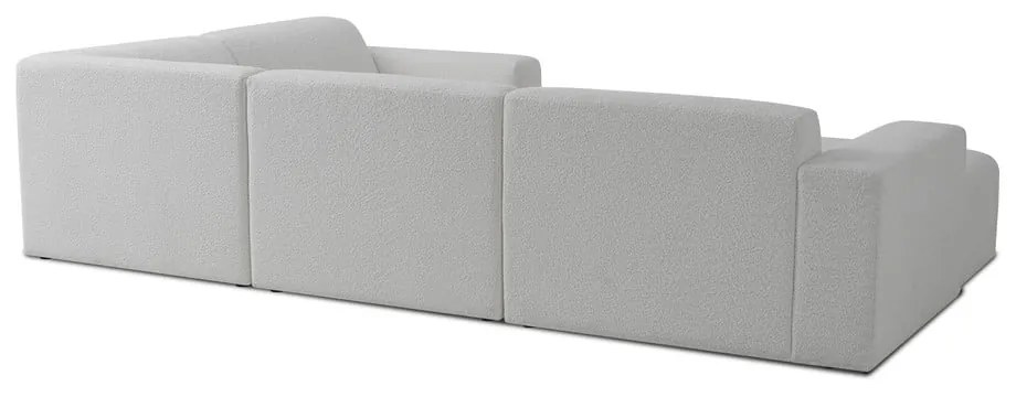 Biały narożnik z materiału bouclé (w kształcie litery U) Roxy – Scandic