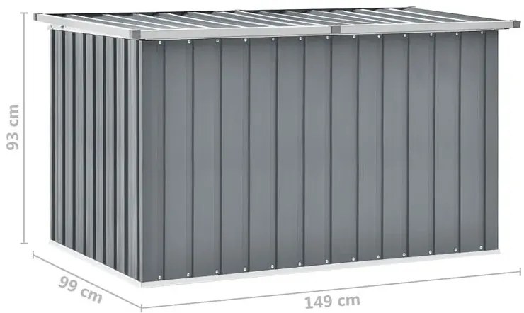 Szara skrzynia na taras B2-H78
