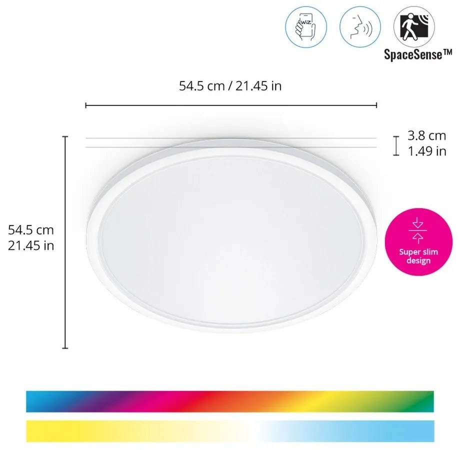 Inteligentna lampa sufitowa LED 32 W SuperSlim – WiZ