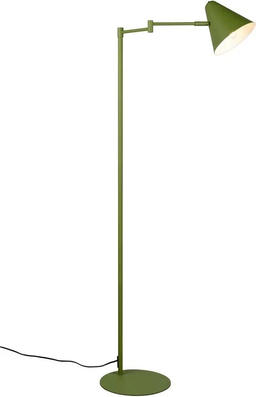 Zielona lampa stojąca z elastyczną konstrukcją (wysokość 126,5 cm) Cosima – Trio