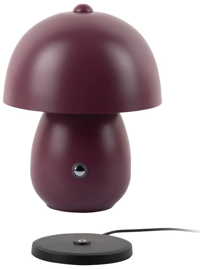 Wrzosowa lampa stołowa LED z metalowym kloszem (wysokość 18 cm) Mono LED – Leitmotiv