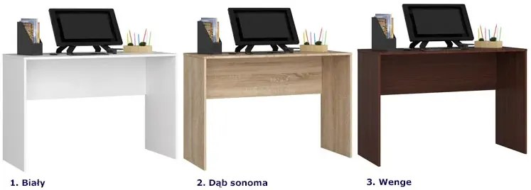 Biurko do nauki i pracy wenge - Wilma 3X