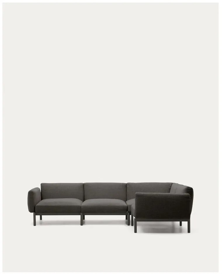 Ciemnoszara modułowa sofa ogrodowa 292 cm Sorells – Kave Home