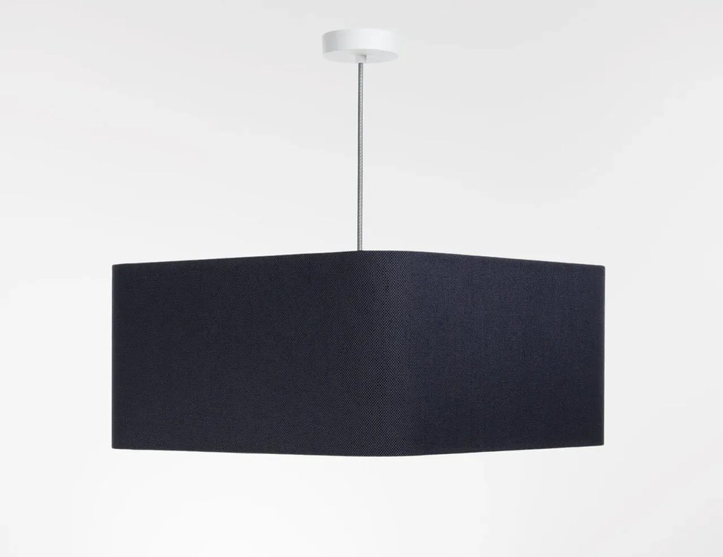 Lampa wisząca KWADRO LEN 004-40w25 granatowa/szara BPS KONCEPT