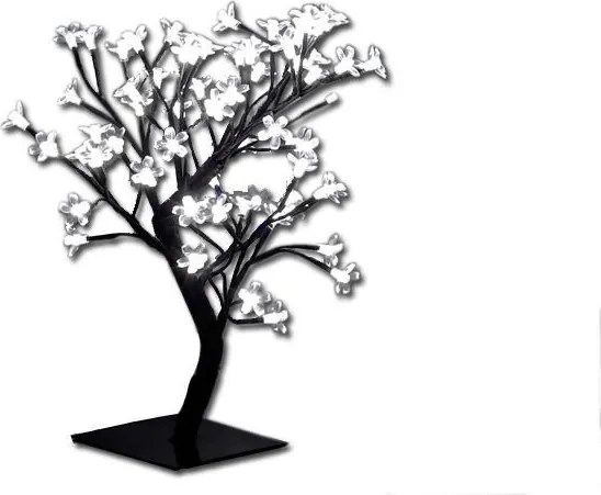 Oświetlenie dekoracyjne LED - drzewo z kwiatami, chłodne białe