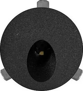 Polo - Beneito & Faure LED wpuszczana lampa schodowa - 2 W, ciepła biel 3200 K, 65° - okrągła, czarna wpuszczana lampa punktowa