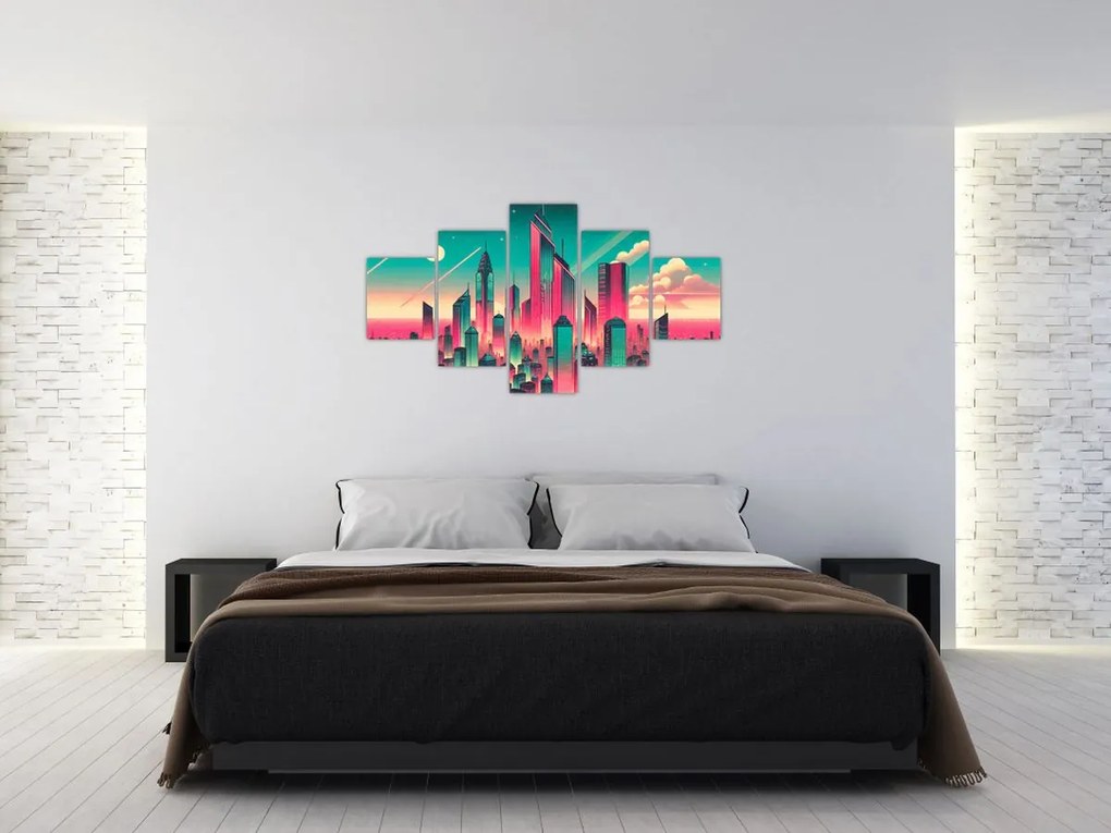 Obraz – Metropolia w stylu pop-art (125x70 cm)