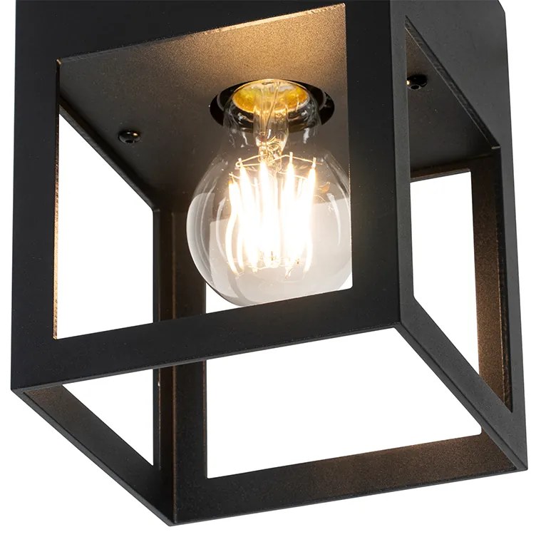 Nowoczesna lampa sufitowa czarna - Cela Nowoczesny Oswietlenie wewnetrzne