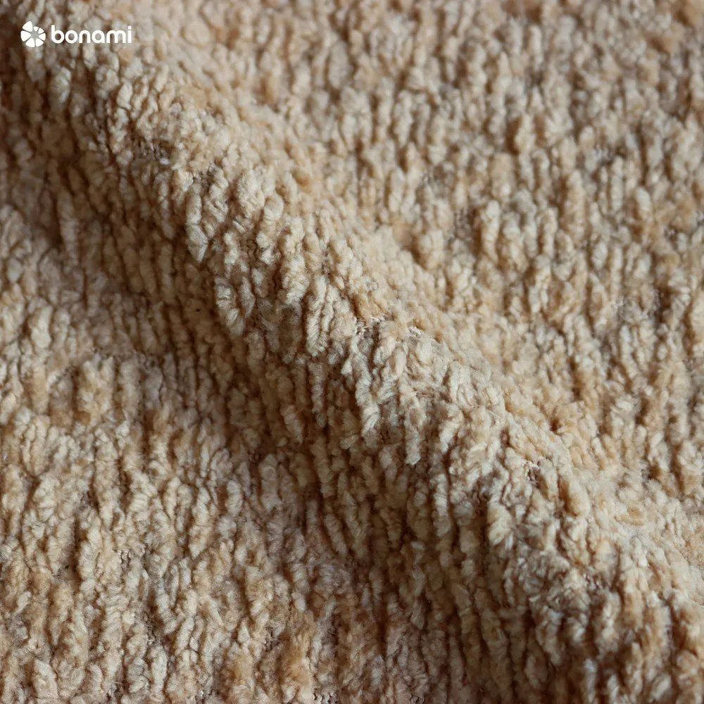 Musztardowe tapicerowane łóżko dwuosobowe z materacem i stelażem 160x200 cm Noira Slim – Bonami Selection