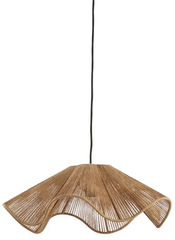 Naturalna lampa wisząca z kloszem z juty ø 48 cm Fodara – Light &amp; Living
