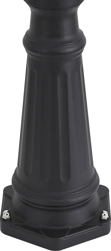 Klasyczny lampion zewnętrzny czarny 220 cm IP44 - Big