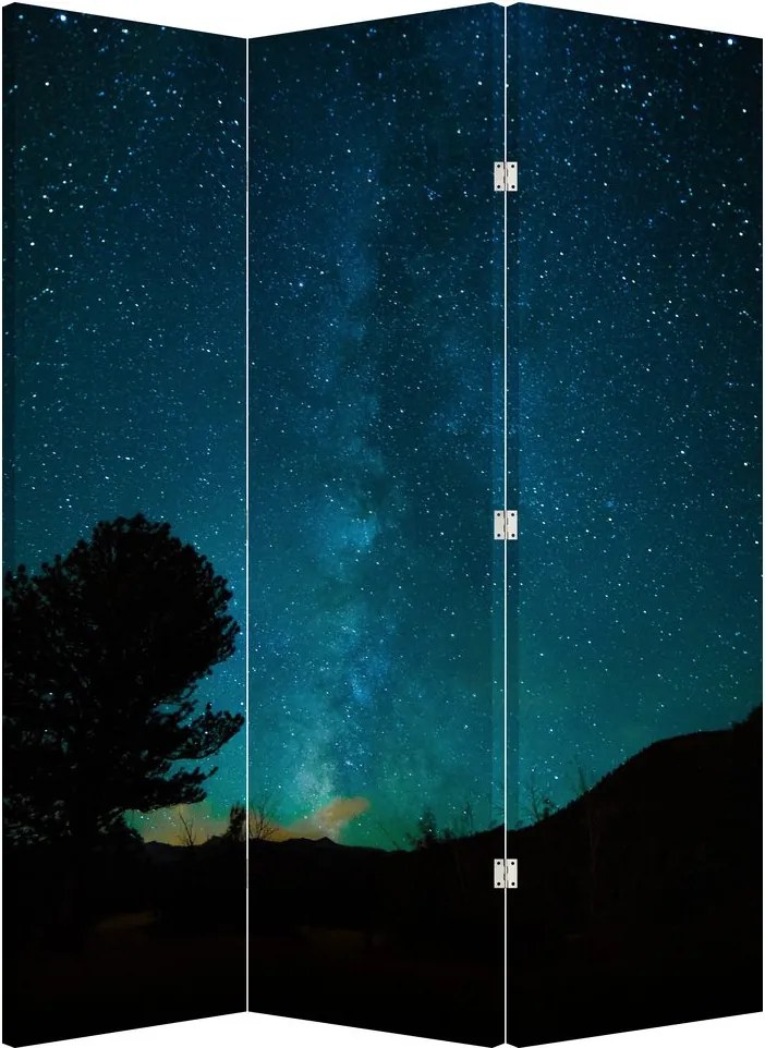 Parawan - Nocne niebo z gwiazdami (126x170 cm)