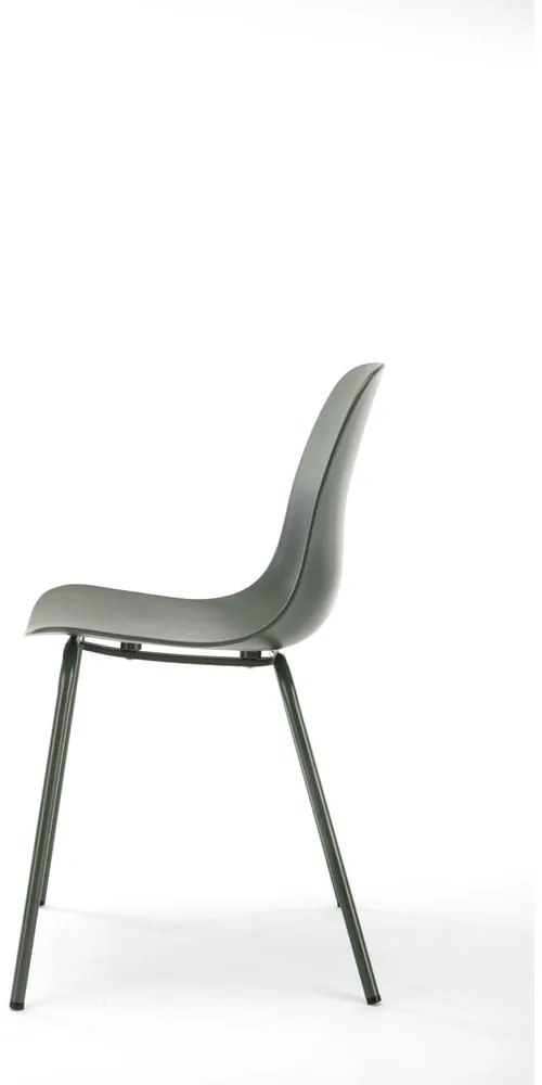 Zielone plastikowe krzesło Whitby – Unique Furniture