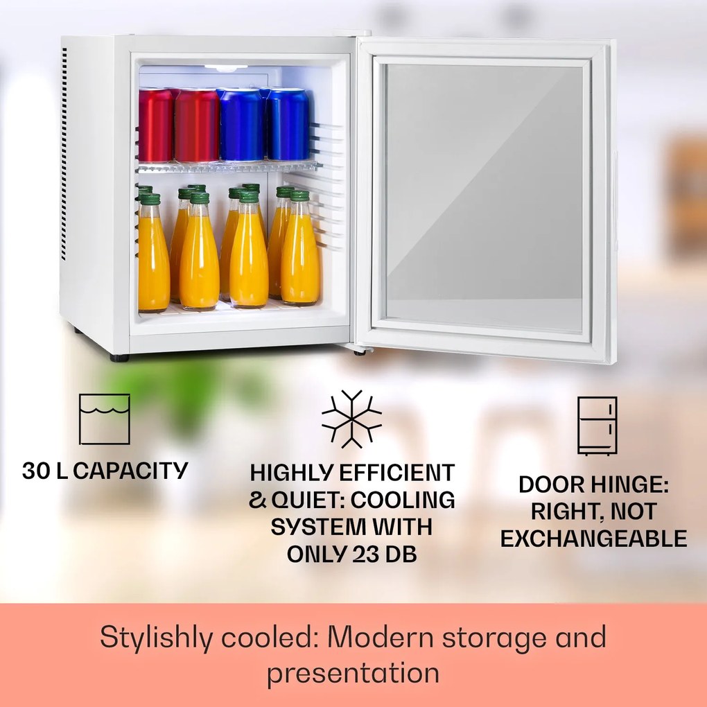 Klarstein Brooklyn 47.5cm 30L Lodówka na Napoje Biały
