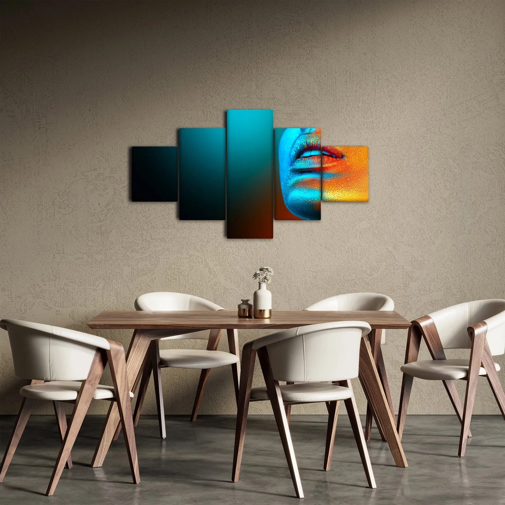 Obraz - Błyszcząca twarz (125x70 cm)