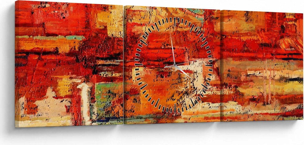 Obraz muralu (z zegarem) (90x30 cm)