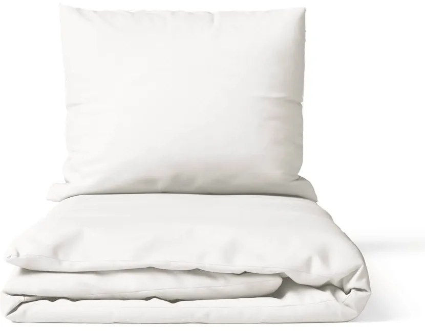 Biała pościel dwuosobowa z mikrosatyny 200x220 cm Basic – Bonami Essentials