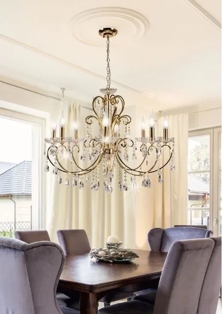 Żyrandol w stylu glamour - 6X K151 K0-S93