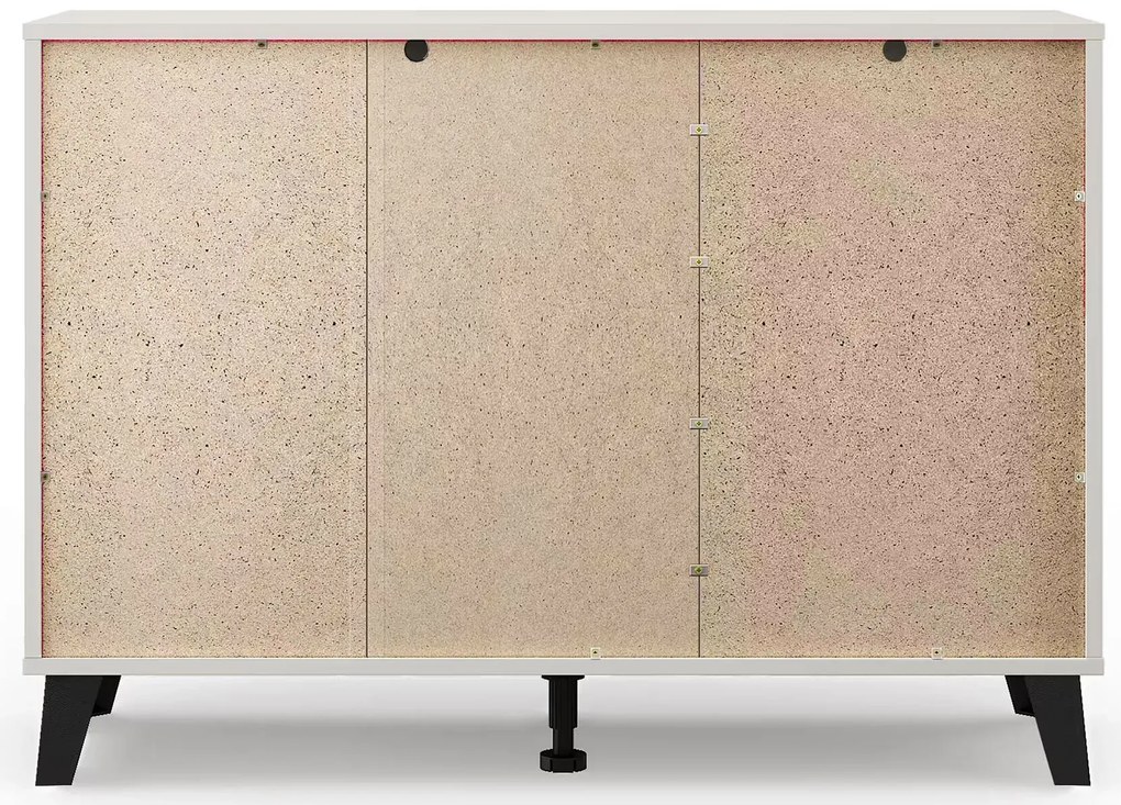 Komoda w stylu skandynawskim kaszmir + biały T1-F83