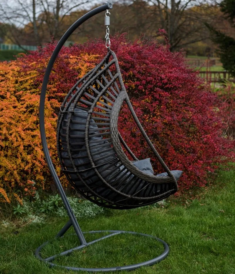 Kokon Bellissimo z szarego technorattanu