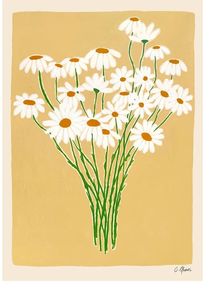 Plakat 30x40 cm Daisies – Carla Llanos – The Poster Club
