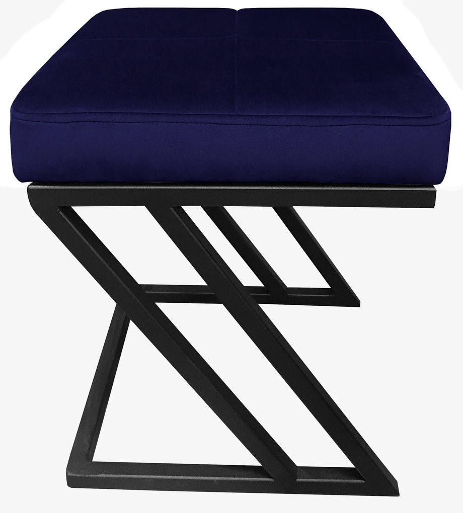 Pufa ZETA LOFT ławka taboret podnóżek metal MG16