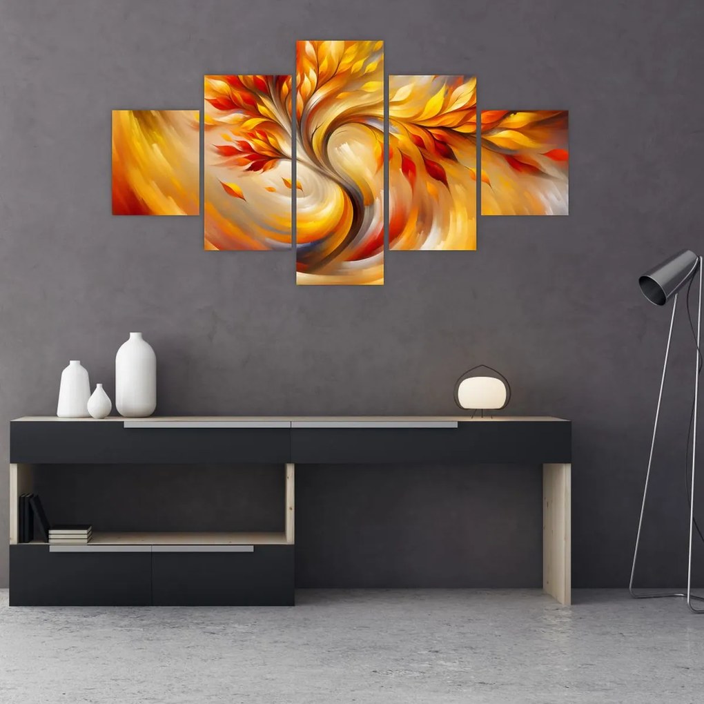 Obraz - Jesienne drzewo (125x70 cm)