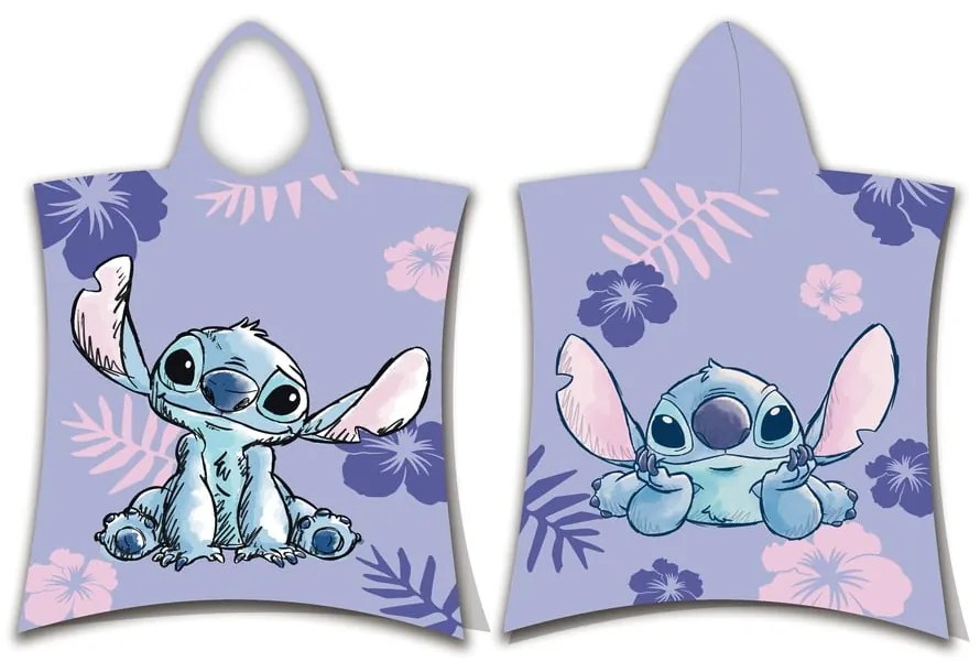 Fioletowy szlafrok dziecięcy frotte Lilo and Stitch – Jerry Fabrics