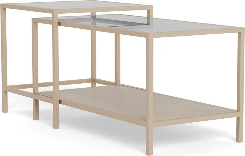 Szare stalowe stoliki zestaw 2 szt. 50x90 cm Seaford – Actona