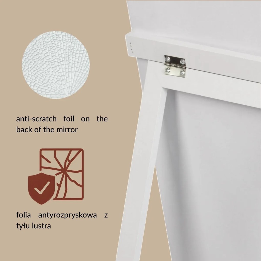 Lustro stojące HAVLYS, 127 x 37 cm