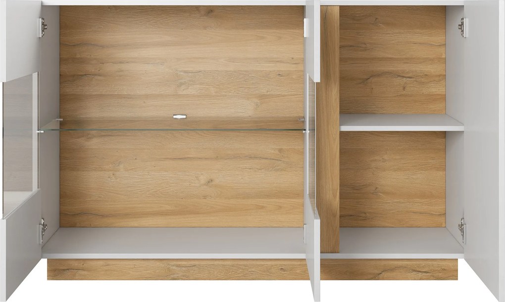 Komoda ARCETTO 138 cm do Salonu Sypialni Biały