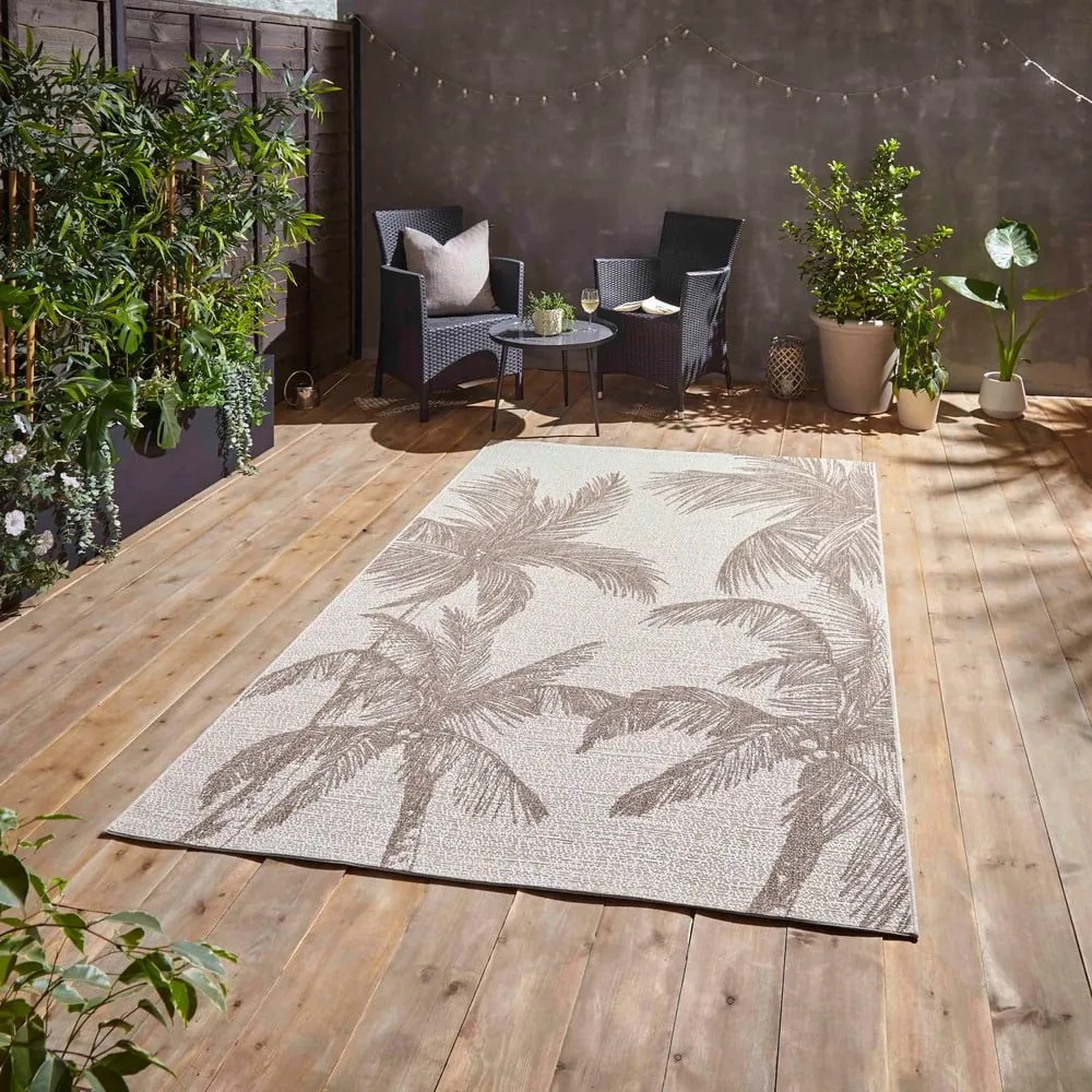 Beżowy dywan odpowiedni na zewnątrz 160x220 cm Miami – Think Rugs