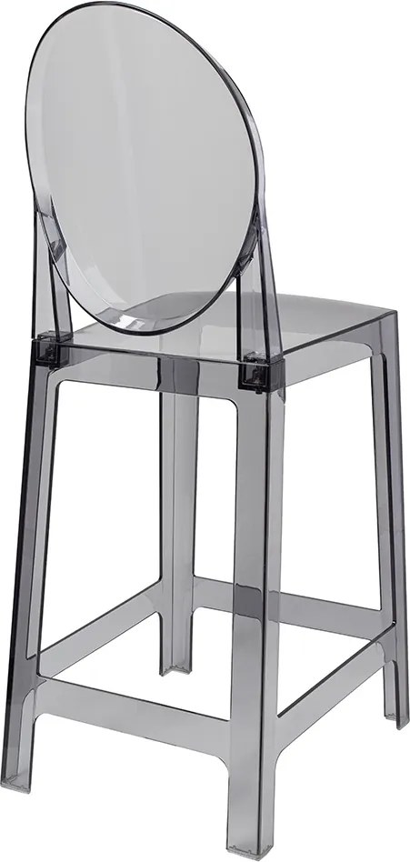 Designerski hoker transparentny z tworzywa sztucznego Victoria 65