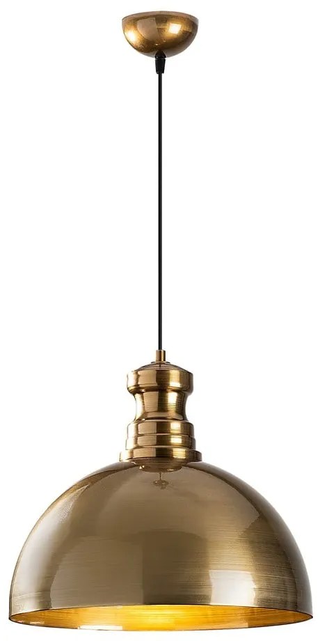 Lampa wisząca w kolorze złota z metalowym kloszem ø 40 cm Vamp – Opviq lights