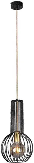 Czarno-złota druciana lampa wisząca - 13X S134 S2-M14