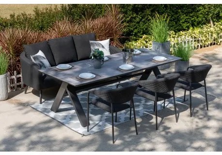 MELIA LIKA-TEX® antracyt - luksusowa sofa ogrodowa