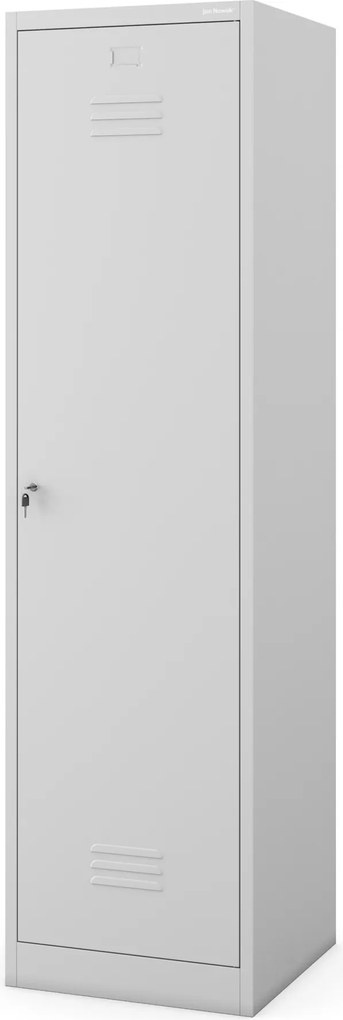 Metalowa szafa gospodarcza AGNES, 500 x 1850 x 500 mm, szara