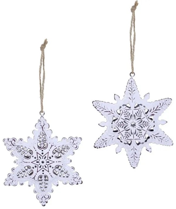 Zestaw 2 ozdób choinkowych Ego Dekor Misto Snowflakes